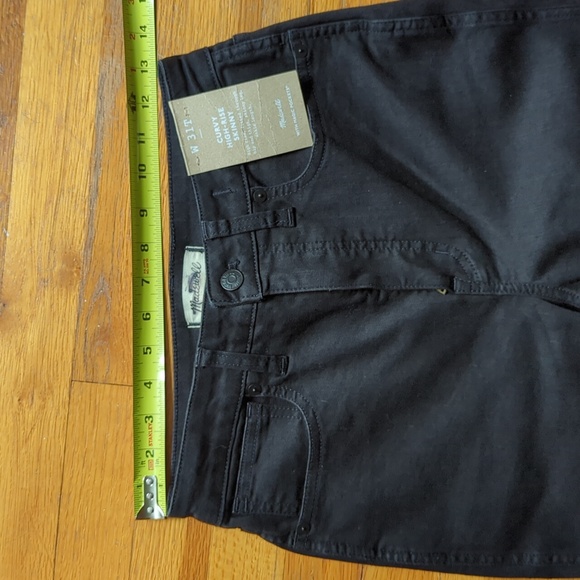 Madewell 10" High-Rise Skinny Jeans in Black Frost - Picture 8 of 11